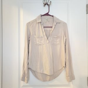 Light pink collared long sleeve